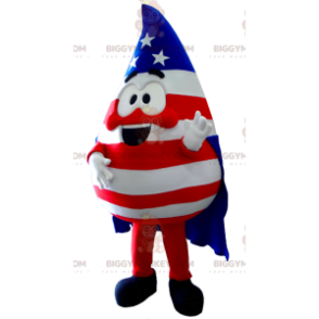 Costume da mascotte Teardrop BIGGYMONKEY™ nei colori USA -