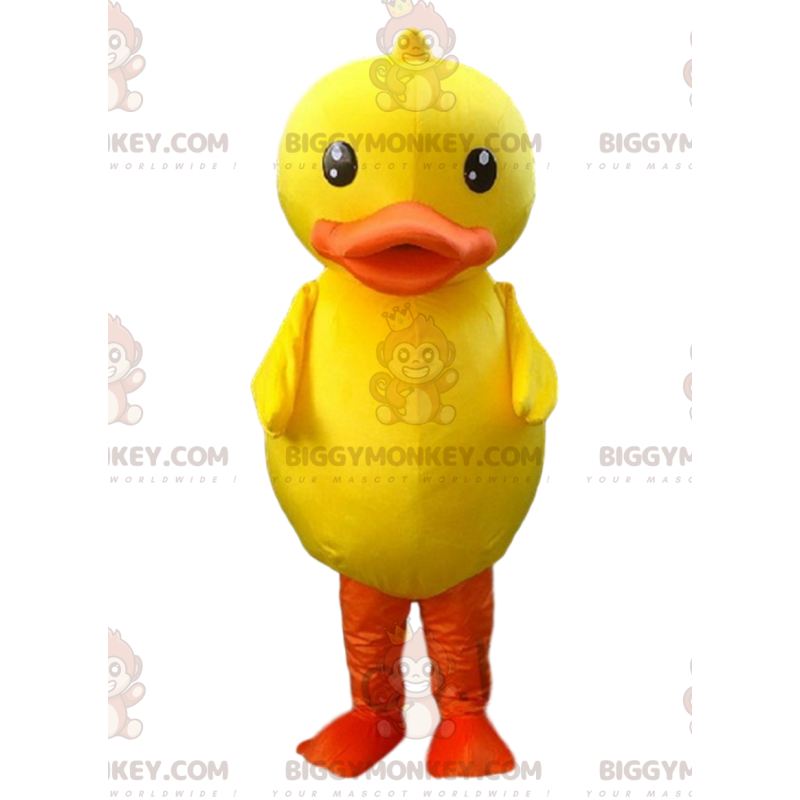 Costume de mascotte BIGGYMONKEY™ de gros oiseau jaune et