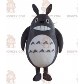 BIGGYMONKEY™ mascottekostuum van Totoro grijs en wit