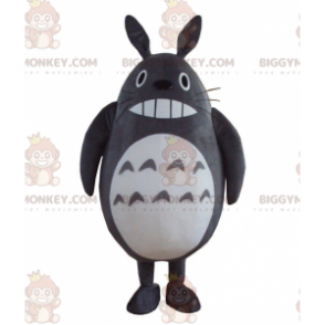 BIGGYMONKEY™ maskotkostume af Totoro grå og hvid