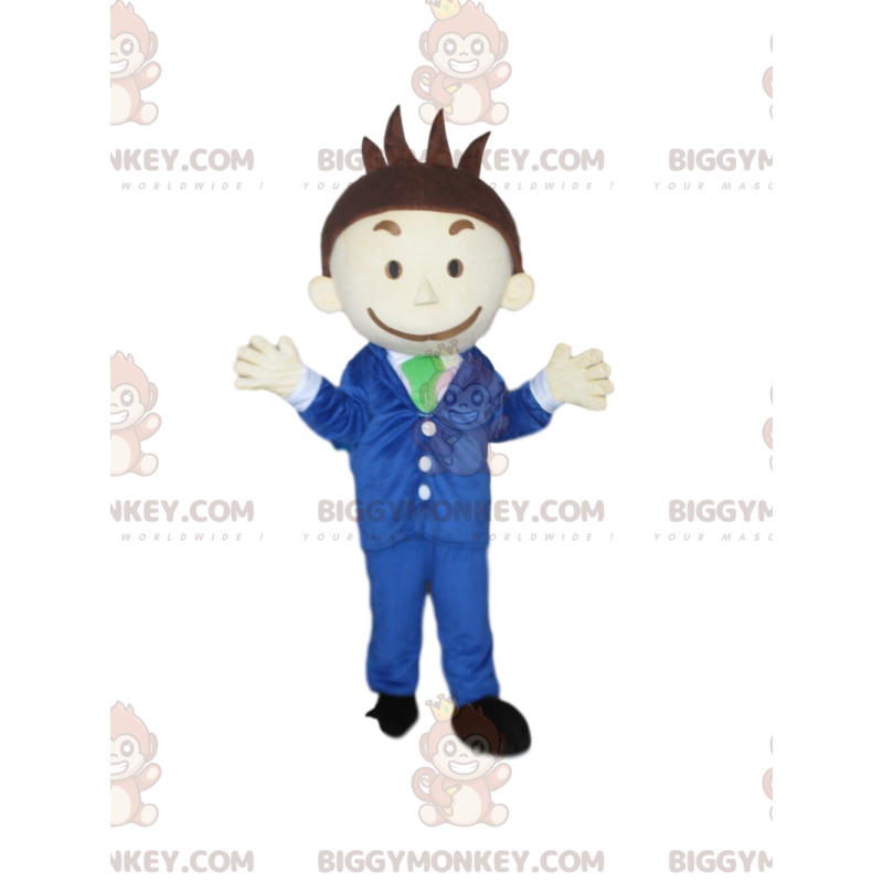 Businessman BIGGYMONKEY™ mascot costume, business man costume -