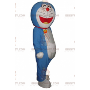 BIGGYMONKEY™ costume mascotte di Doraemon, famoso gatto manga