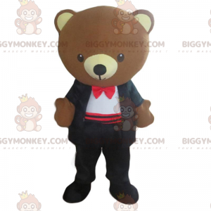 Costume de mascotte BIGGYMONKEY™ de nounours élégant, costume