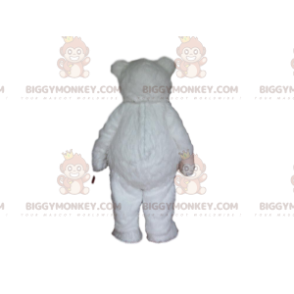 Plüsch Weißer Bär BIGGYMONKEY™ Maskottchen Kostüm, Weißer