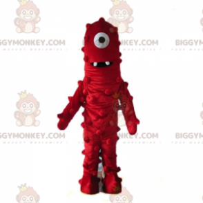 Disfraz de mascota monstruo rojo BIGGYMONKEY™, disfraz