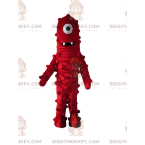 Costume da mascotte mostro rosso BIGGYMONKEY™, costume da