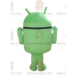 BIGGYMONKEY™ Android-maskottiasu, vihreä robottiasu, GSM-mekko