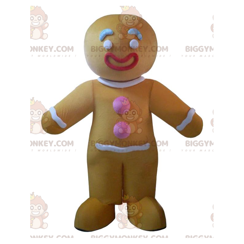 Costume da mascotte personaggio di pan di zenzero BIGGYMONKEY™