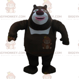 Svart och vit björn BIGGYMONKEY™ maskotdräkt, stor björndräkt -
