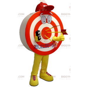 BIGGYMONKEY™ Costume da mascotte da bersaglio gigante rosso