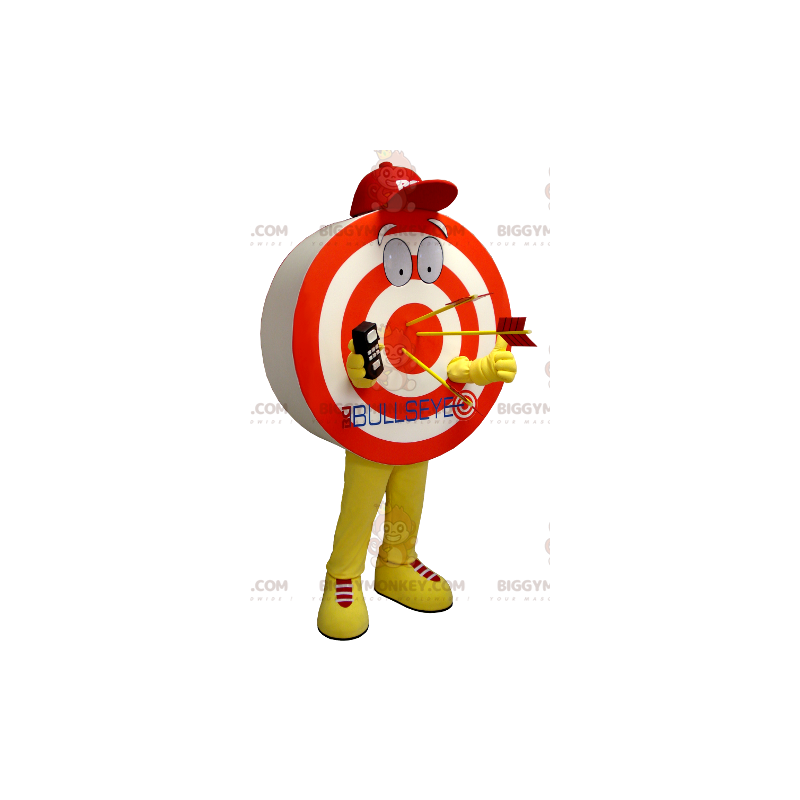 BIGGYMONKEY™ Giant Red Yellow White Target Mascot Costume –