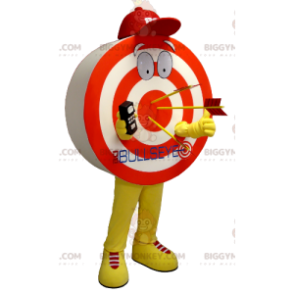 BIGGYMONKEY™ Giant Red Yellow White Target Mascot Costume –