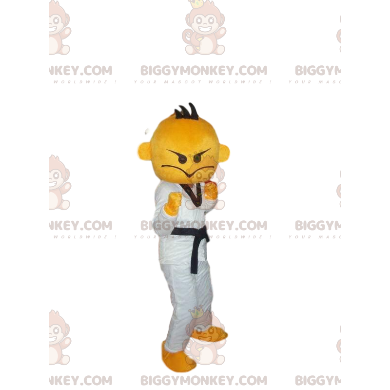 BIGGYMONKEY™ maskotdräkt för judoka, fighter, karatekakostym -