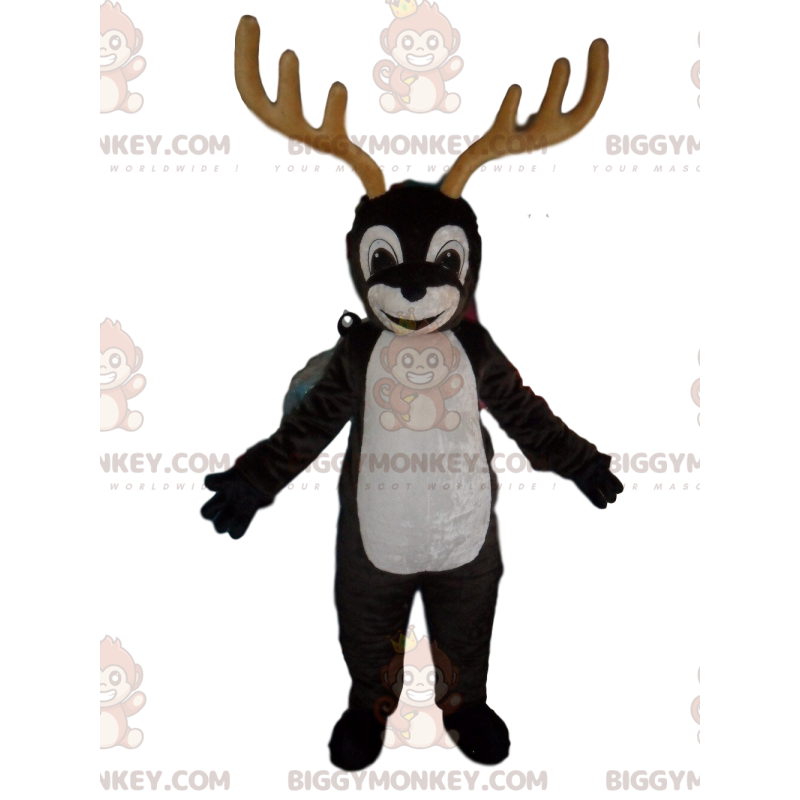 Caribou BIGGYMONKEY™ maskotdräkt, rendräkt, hjortdräkt -