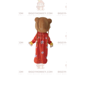 Aziatisch meisje BIGGYMONKEY™ mascottekostuum, traditioneel