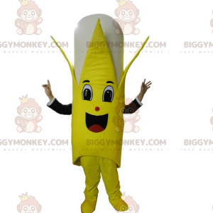 Fantasia de mascote BIGGYMONKEY™ banana gigante amarela e