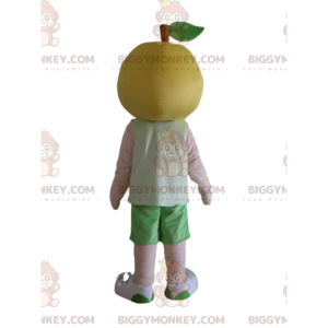 Lemon BIGGYMONKEY™ mascot costume with sunglasses, fruit