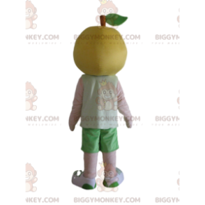 Costume de mascotte BIGGYMONKEY™ de citron avec des lunettes de