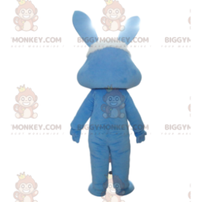 Costume da mascotte BIGGYMONKEY™ coniglio blu e bianco, costume