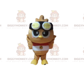 Costume de mascotte BIGGYMONKEY™ d'oiseau avec des lunettes