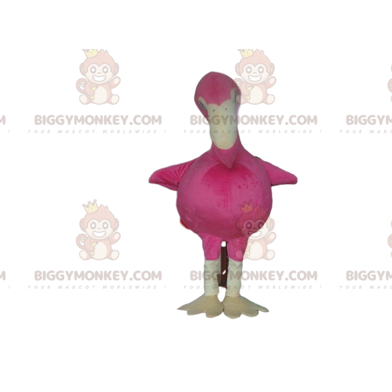 Costume de mascotte BIGGYMONKEY™ de flamand rose géant, costume
