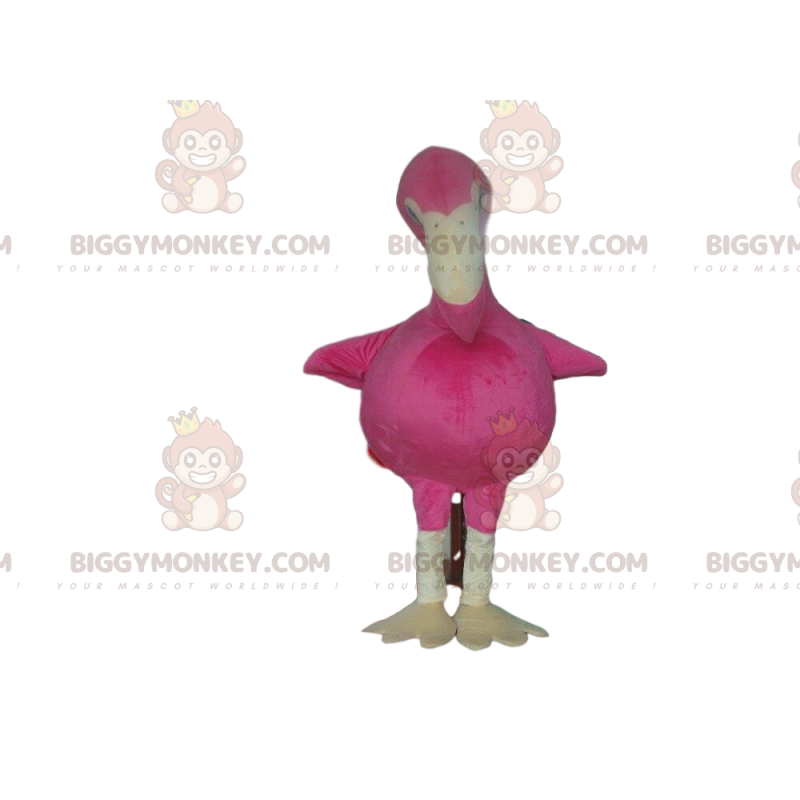 Giant Flamingo BIGGYMONKEY™ Mascot Costume, Big Pink Bird