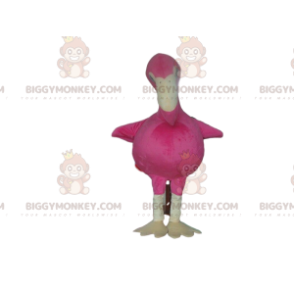 Costume de mascotte BIGGYMONKEY™ de flamand rose géant, costume