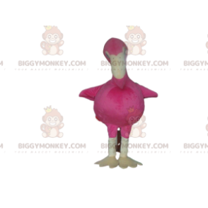 Giant Flamingo BIGGYMONKEY™ Mascot Costume, Big Pink Bird