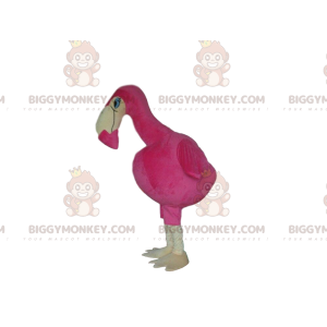 Giant Flamingo BIGGYMONKEY™ Mascot Costume, Big Pink Bird