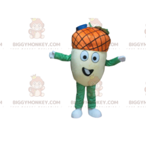 Giant Acorn BIGGYMONKEY™ Mascot Costume, Autumn Fruit Costume -