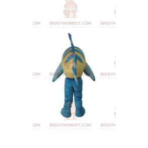 Flundra BIGGYMONKEY™ maskotdräkt, känd fisk i "The Little