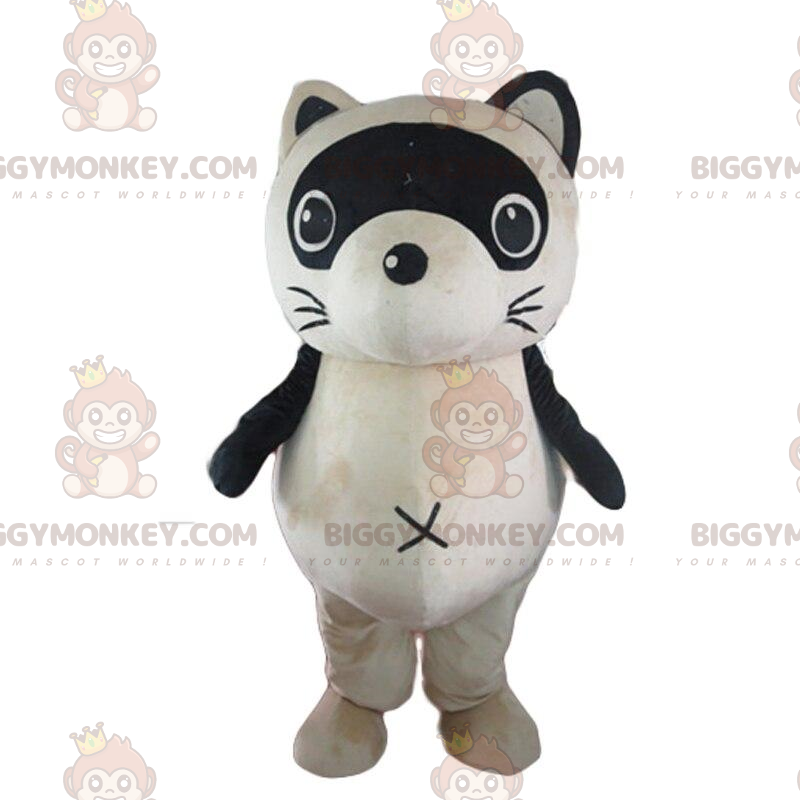 Costume da mascotte Raccoon BIGGYMONKEY™, costume da puzzola