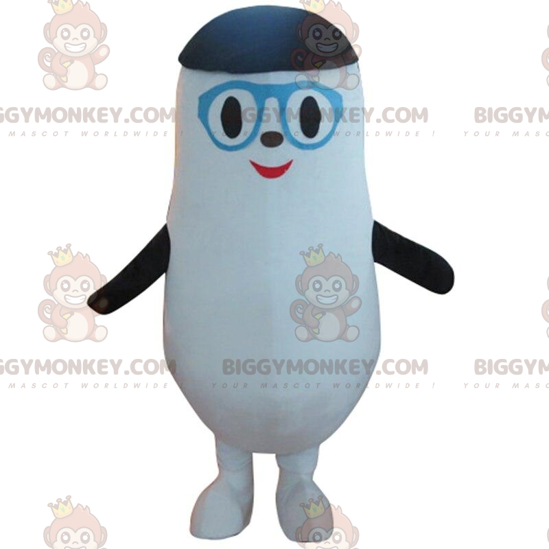 Traje de mascote BIGGYMONKEY™ de pinguim simplista, traje de