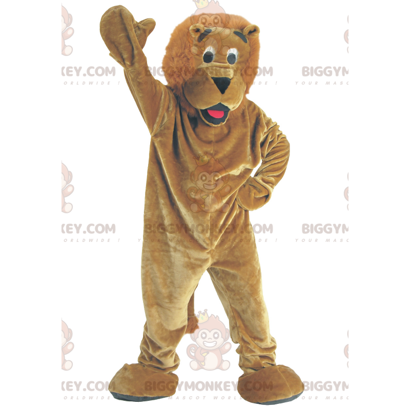 Traje de mascote de leão marrom BIGGYMONKEY™ – Biggymonkey.com