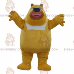 Στολή μασκότ Big Yellow and White Bear BIGGYMONKEY™, Στολή