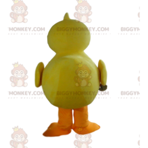 BIGGYMONKEY™ costume mascotte grande anatra gialla e arancione