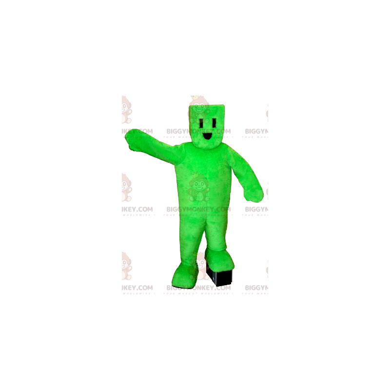 Costume de mascotte BIGGYMONKEY™ de bonhomme vert de prise