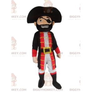 Costume da mascotte da pirata BIGGYMONKEY™, costume da capitano