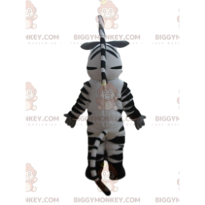 BIGGYMONKEY™ maskotdräkt av Marty, den berömda zebran från