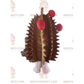 Costume de mascotte BIGGYMONKEY™ de hérisson marron et rose
