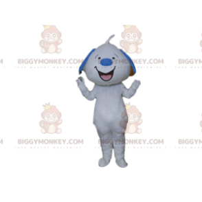 Costume de mascotte BIGGYMONKEY™ de chien blanc et bleu