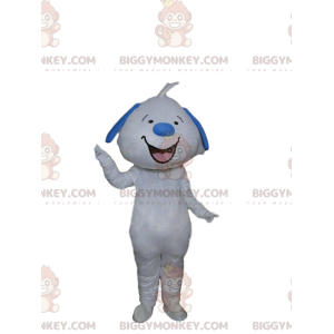 BIGGYMONKEY™ Disfraz de mascota de perro blanco y azul