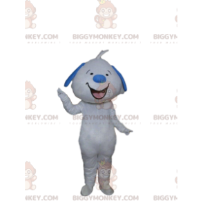 BIGGYMONKEY™ Disfraz de mascota de perro blanco y azul