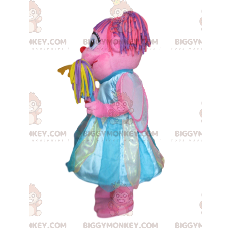 BIGGYMONKEY™ mascottekostuum van Abby Cadabby, roze Sesamstraat