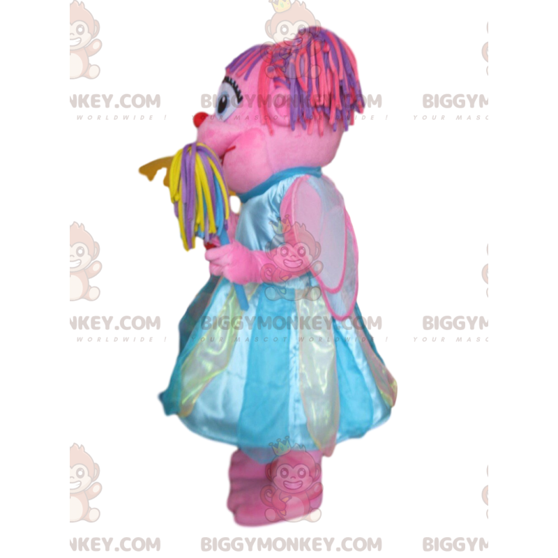 Kostým maskota BIGGYMONKEY™ Abby Cadabby, růžové sezamové