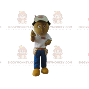 Disfraz de mascota BIGGYMONKEY™, trabajador, manitas, disfraz