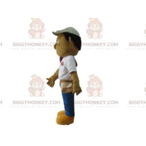 Traje de mascote BIGGYMONKEY™, trabalhador, faz-tudo, roupa de