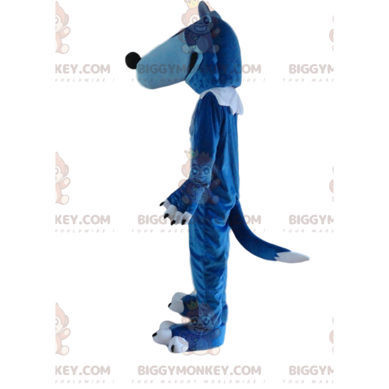 Kostým maskota modrobílého vlka BIGGYMONKEY™, kostým obřího