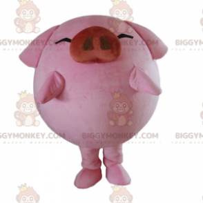 Big Pink Pig BIGGYMONKEY™ Mascot Costume, Farm Costume –