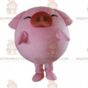 Big Pink Pig BIGGYMONKEY™ maskottiasu, maatilaasu -